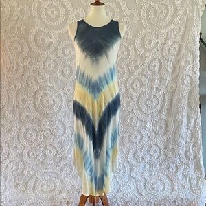 CHARLIE B tie-dye sleeveless flore rayon Perfect beach dress